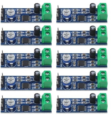 YINETTECH 10PCS LM386 Audio Amplifier Module LM386 Audio Enhanced Module 41x14mm 200 Gain LM386 Amplifier Module Compatible with Ek1236 L1P8