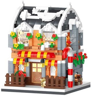 ALiquid Weihnachten Klemmbausteine Set, Weihnachtshäus Bausatz, Bausteine Set - 730 Teile (D)