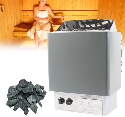 KYZTMHC Chauffage De Sauna Électrique, Sauna Heater, Poêle Poele Radiateur Électrique Chauffage,Chauffage de Sauna en Acier Inoxydable Chauffage de poêle à Sauna pour Hôtel(8KW/220V)