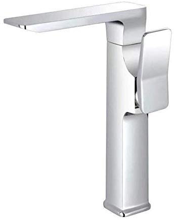 XFMZFUBD Hoher Waschtisch-Mischbatterie Wasserfall-Waschbecken-Armaturen heiß und kalt Messing-Waschtischarmatur über der Theke, Erhöhung des Badezimmer-Wasserfall-Wasserhahns, goldfarben(Black a)