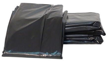 100 Bolsas de Basura Industriales Extra Grandes de Más de 250 Litros de Capacidad en Tamaño 145x150 cms Negras Para Cubos o Contenedores. Sacos Extra Resistentes
