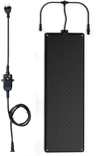 SOARS Beheizte Schneeschmelzmatten, rutschfeste & wasserdichte Heizmatten Schneeschmelzgeschwindigkeit: 5 cm/h, Eisschmelzmatte, Gehwegmatte für Treppen, Gehweg, Schneeräumung (mit Netzkabel)