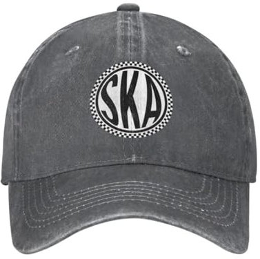 Unisex-Baseballkappe Klassische Unisex-Baumwoll-Ska Jamaika-Musik-Baseballkappe Erwachsene Verstellbare Vatermütze Männer Frauen Hip Hop Mode Hip-Hop Outdoor-Geschenk