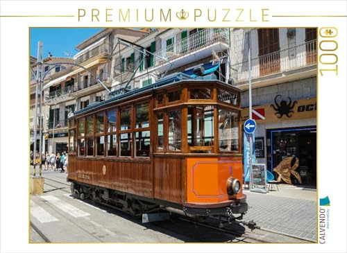 CALVENDO Puzzle Historische Straßenbahn in Soller | 1000 Teile Lege-Größe 64 x 48 cm Foto-Puzzle für glückliche Stunden