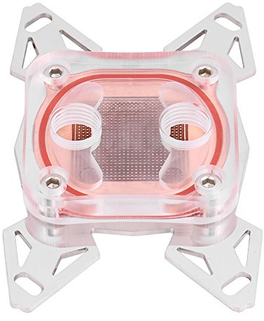 AM4-Wasserkühlkopf CPU-Kühl Block POM-Abdeckung integrierte Wasserkanal-rote Kupfer Basis hoch effizientes Wärme leitfähig keits Design Unterstützung der -Serie