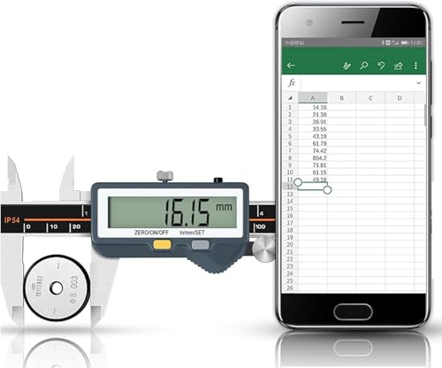 Transmission Bluetooth Étrier Numérique 0-150mm Acier Inoxydable Vernier Pied à Coulisse Micromètre Numérique Outils De Mesure, 0‐300mm