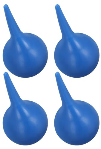 ibasenice 4 Stück Ohrreinigungsspritze aus Weichem Gummi Wiederverwendbarer Ohrwaschsauger zur Sanften Entfernung von Ohrenschmalz Hygienisches Reinigungstool für Damen Herren und Junge