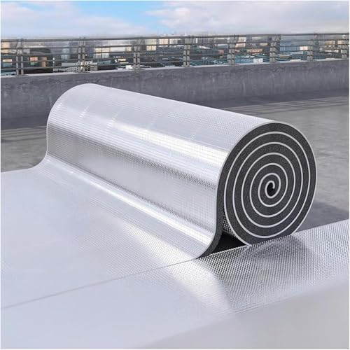 Rouleau D'isolation En Feuille For Radiateur, Couche De Coton Insonorisante Et Thermique, Réflecteur De Chaleur Et Barrière Radiante, For Fenêtres, Toits, Murs,(15mm,1*4m/3.2*13.1ft)