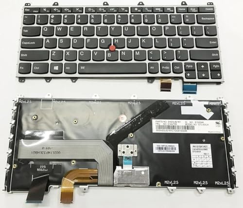 QWCOZSY US/UK/SP/UI Für Lenovo für Thinkpad Yoga 260 260S 370 X380 S1 2nd 3RD 4TH Generation Layout Tastatur Hintergrundbeleuchtung(Yellow)