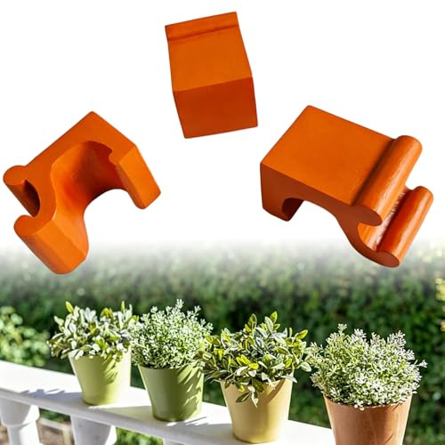 KxrTpx 3 Pcs Plant Pot Feet Outdoor, Pot Feet for Outdoor Plant Pots, Flower Pots Feet Terracotta Set, Feet for Garden Pots, for Heavy Outdoor Plant pots for Outdoor Garden Lawn