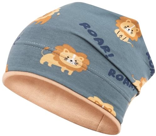 Smarilla Kinder Beanie Übergangsmütze für Jungen | Baumwolle | Doppellagiger Bund | Frühling, Herbst & kühle Sommertage