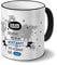 printplanet Tasse mit Namen Stuttgart - Motiv Kein Mann ist Perfekt, Aber... - Namenstasse, Kaffeebecher, Mug, Becher, Kaffeetasse - Farbe Schwarz