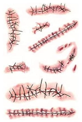 Generise Halloween Costume Party Zombie Horror Scar Wound Tattoos Bite Fake Blood Make Up (X321)