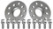 SCC Fahrzeugtechnik Distanzscheiben-Set 30mm (2x15mm) Silber eloxiert mit Radschrauben für BMW