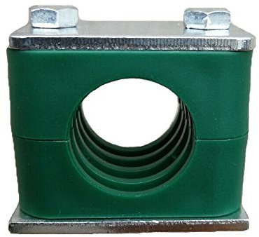 de 2 abrazaderas de tubo hidráulicas, abrazaderas de tubo métricas estándar para tubos de 22 mm de diámetro exterior