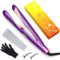 ANGENIL Plancha y rizador de cabello 2 en 1 Plancha profesional Plancha rizadora en una Plancha alisadora de cabello de doble voltaje con pantalla LCD digital