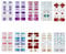 10 Sheets 140 Pieces Nail Polish Stickers Nails Art Decals Sticker 3D Imitation Diamond Wearable for Women Girls