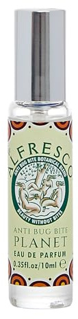 Alfresco - Planet, Anti Bug Bite Fragrance Spray, Natural Insect Repellent, Essential Oil Bug Spray with Floral Fragrance - Unisex (10ml, Made in UK)