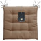 LILENO HOME 2er Set Stuhlkissen Taupe (40x40x4,5 cm) - Sitzkissen für Gartenstuhl, Küche oder Esszimmerstuhl - UV-beständige Indoor u. Outdoor Stuhlauflage als Stuhl Kissen (Laura OLF)