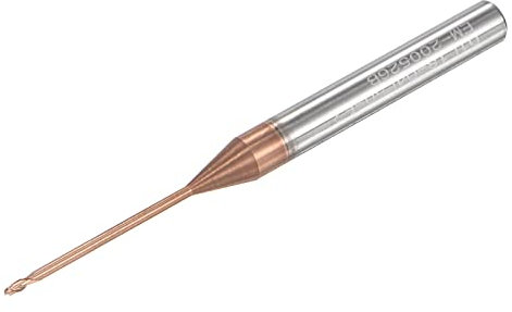 sourcing map Square Nose End Mill, 1mm Solid Carbide AlTiSin Coated Long Reach CNC Router Bits 2 Flutes Milling Cutter with Extended Neck, 18mm Cutting Length 4mm Shank