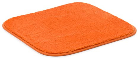 Gözze - Premium Rutschfester Badteppich, RIO, 100% Microfaser, 50 x 45 cm - Terra