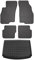 OMAC Fußmatten & Kofferraumwanne Set kompatibel mit FIAT Grande Punto 2006-2010 Gummi Schwarz 5X