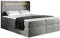 Mirjan24 Boxspringbett Snap mit LED-Beleuchtung Doppelbett mit 2 Bettkästen Matratze + Topper Amerikanisches Continentalbett Polsterbett Bett mit Kopfteil Bettgestell (Magic Ve. 2217, 140 x 200 cm)