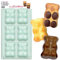 ScrapCooking - Moule Oursons en Silicone XL - 6 Formes pour Oursons Guimauve Chocolat & Gâteaux - Ustensile Souple Pâtisserie - Apte Four & Congélateur - Vert d’Eau - 3000