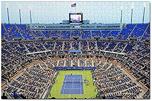 KESIMO USA America Flushing Stadium Tennis Court Jigsaw Puzzle For Adults 1000 Piece Papery Travel Gift Souvenir 38 * 26cm