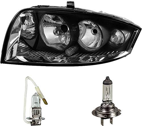 EISENFELS Bundle Set 106517056 erstellt mit Scheinwerfer links + PHILIPS Leuchtmittel H7 + H3 kompatibel mit A2 8Z0