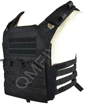 QMFIVE Military Army Tactical Airsoft Assault Jagdträger MOLLE Combat Weste (JPC-VESTBK)