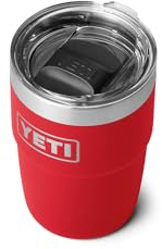 Yeti Rambler Stapelbecher, 237 ml, Rot - Edelstahl, Stapelbar, Kaffeetasse, Becher