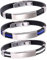 SLEEKEE 3 Stück Titan-Stahl-Silikon-Armbänder Für Männer Und Frauen, Titan-Armbänder, Stressabbau-Armbänder, Modischer Und Cooler Schmuck, Tägliche Accessoires (Blau, Schwarz, Weiß)