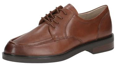 CAPRICE Damen Schnürschuhe aus Leder Elegant, Braun (Cognac Nappa), 40.5 EU