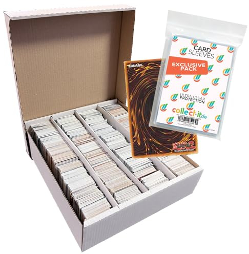 Yu-Gi-Oh! Sammlung: 4000 gemischte Karten inklusive Box + 40 Exklusive Collect-it.de Hüllen