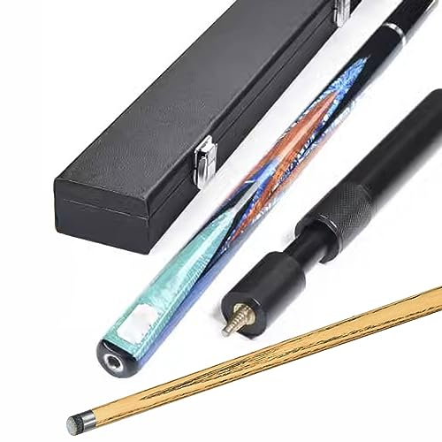 SchAan Billiard Tisch mit zubehör Billard Queue Billiard cue 3/4 Billard-Queue, geteilter Snooker-Queue, schwarzer Acht-Queue im chinesischen Stil(Color:b,Size:10mm)