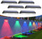 Liyade Solarleuchten für Außen, 6 Stück, 8 Modi Solar Wandleuchten, Dekorative Solarlampen für Garten, Zaun, Wand, Hinterhof, Veranda, Deck, Patio, Geländer