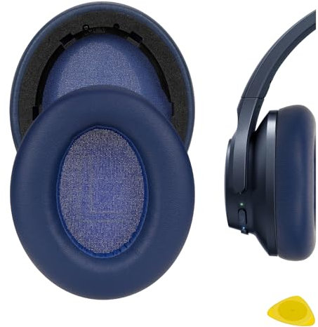 Geekria QuickFit Ersatz-Ohrpolster kompatibel mit Anker Soundcore Life 2 (Nicht für Life 2 Neo), Life Q20, Q20+, Q20I, Q20BT Kopfhörer, Reparaturteile (Blau)