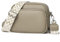 GSenhui Crossbody Bag Damen Echtes Leder Kleine Umhängetasche mit Breitem Gurt Reißverschluss und Abnehmbar Schultergurt Handytasche Zum Umhängen Frauen Schwarz