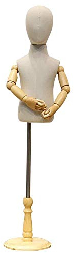 LHGDMJO Schneiderpuppe, Kindergröße, verstellbare Höhe, Schneiderpuppe, Arme (X)