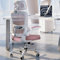 TRALT Bürostuhl Schreibtischstühle Mesh Computer Schreibtischstuhl mit Rollen Ergonomischer Bürostuhl Höhenverstellbar Drehstuhl Arbeitsstuhl (Rosa)