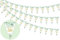 Fangleland 3 Pack 50th Birthday Bunting Banner Sage Green, 50th Happy Birthday Decorations for Women Men, 50 Birthday Pennant Banner, Fifty Birthday Party Triangle Flag for Outdoor Indoor Home Garden