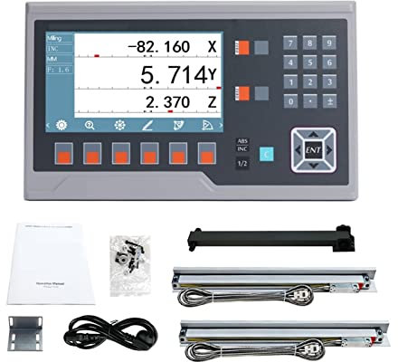 Drehbank LCD YH800-2P. Mehrsprachige digitale Digitalanzeige optischer Encoder lineare Waagen 50 mm bis 1000 mm(NEW BIG LCD DRO SET)