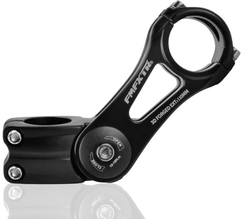 Bike Handlebar Stem, 31.8mm 28.6mm, Adjustable ± 85 Degree, 110mm MTB Stem, Bicycle Handlebar Riser Fork Stem, Bike Stem Extender for MTB Mountain Bike Road Bike BMX