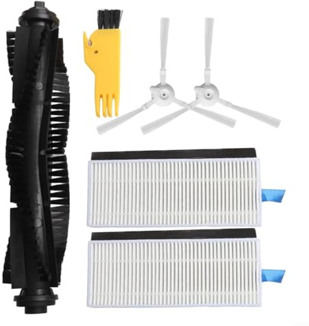 Staubsauger Zubehör Kit Ersatzteil für 360 S6 Roboter Staubsauger Zubehör, Hauptseitenbürste Hepa Filter Set Ersatzteil