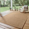 SIMPEX Indoor Outdoor Teppich Wetterfest pflegeleicht im natürlichen Jute-Look, Sisal Teppich Wohnzimmer, Küche, Terrasse, Garten und Balkon, 140x200 cm