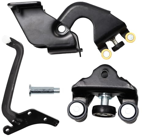 YananAC 1498209080 9033.T7 Roulette de Porte Coulissante, Roulette de Porte Latérale Compatible avec Expert 2 Fiat Scudo 2007-2018 Jumpy 2 2007-2016, Guide de Roulette de Porte Coulissante 1498207080