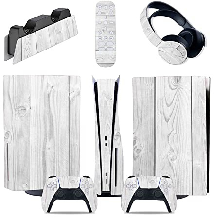 Senza Bolle, Senza Schiuma 03176 Per PS5 Console Disc Edition & Digital Sticker Vinyl Decal Cover Per Ps5 Controller & Charging Station & Headset & Media Remote(Digital Edition)