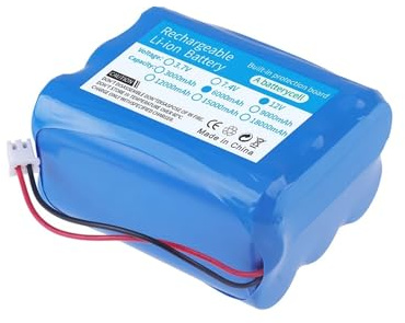 Batterie rechargeable lithium-ion 12 V 6000 mAh, compatible avec haut-parleur, lampe torche, caméra de vidéosurveillance, GPS et kit de projecteur portable