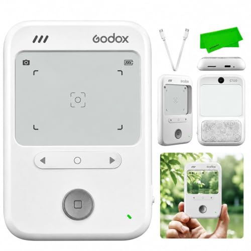 Godox C100 Transparent Viewfinder Camera(Without TF Card) Auto Exposure | 65g, Transparent Viewfinder Display, Built-in Light Meter, Film Filters, Multiple Aspect Ratios, OTG Transfer for Photography